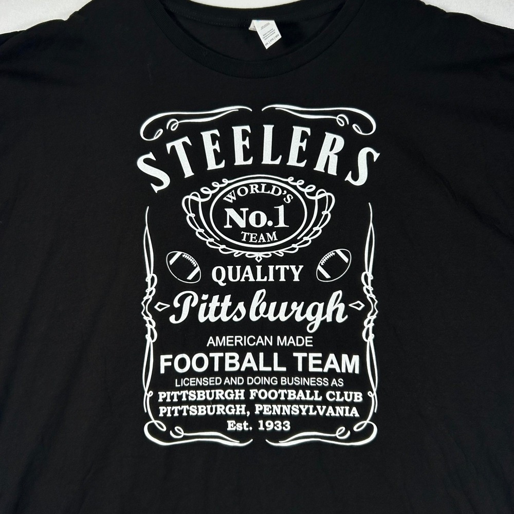 Vintage NFL‎ Pittsburgh Steelers Men's 2XL 100% Cotton Football Shirt